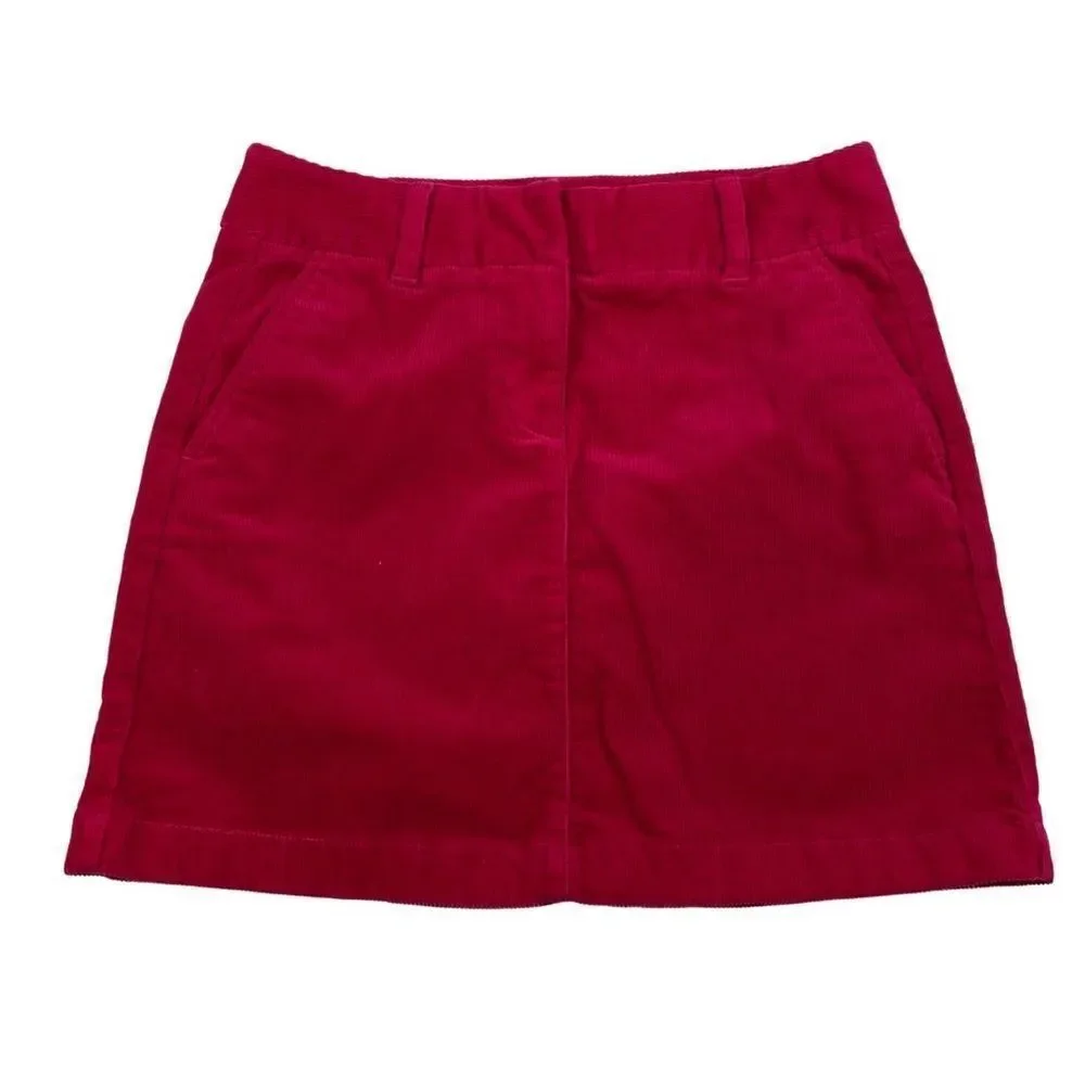 Vineyard Vines Pink Corduroy Skirt Mini A-Line 4